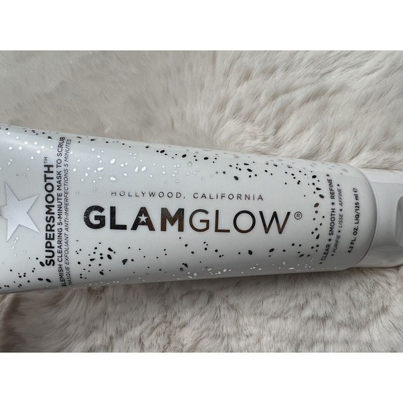 GLAMGLOW Supersmooth Blemish‎ Clearing 5-Minute Mask to Scrub 4.2oz - New - Picture 6 of 6